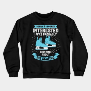 Funny Figure Ice Skating Dancing Skater Gift Crewneck Sweatshirt